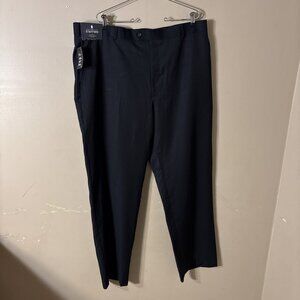 Stafford Men's Classic Fit Black 42x32 Travel Suit Separate Pants NWT Easy Care